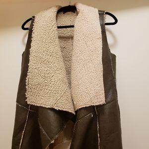 Sherpa lined winter vest